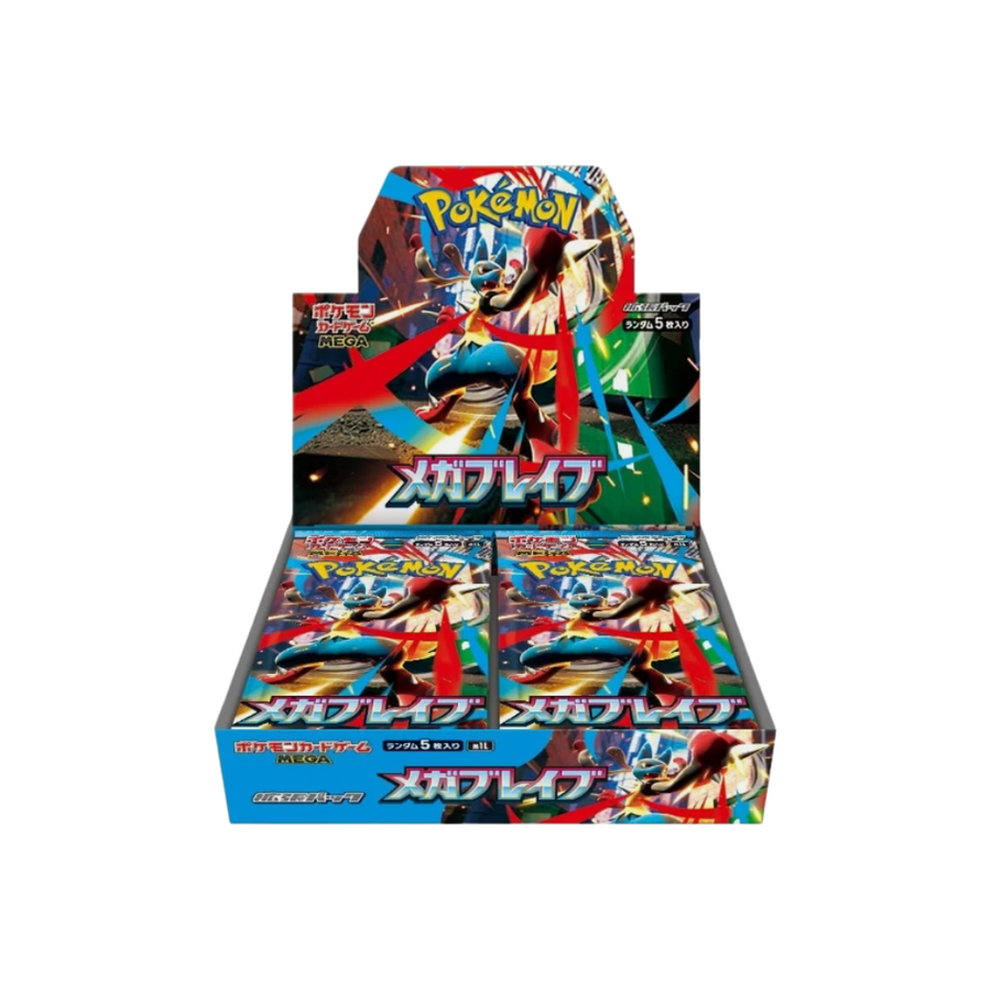 Pokémon TCG Mega Brave M1L Japanese Booster Box, factory sealed, 30 packs
